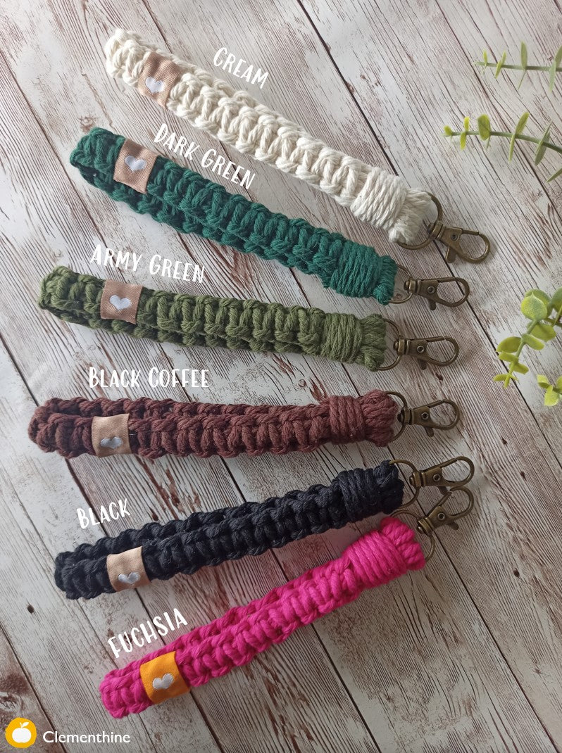 Macrame Wristlet Keychain