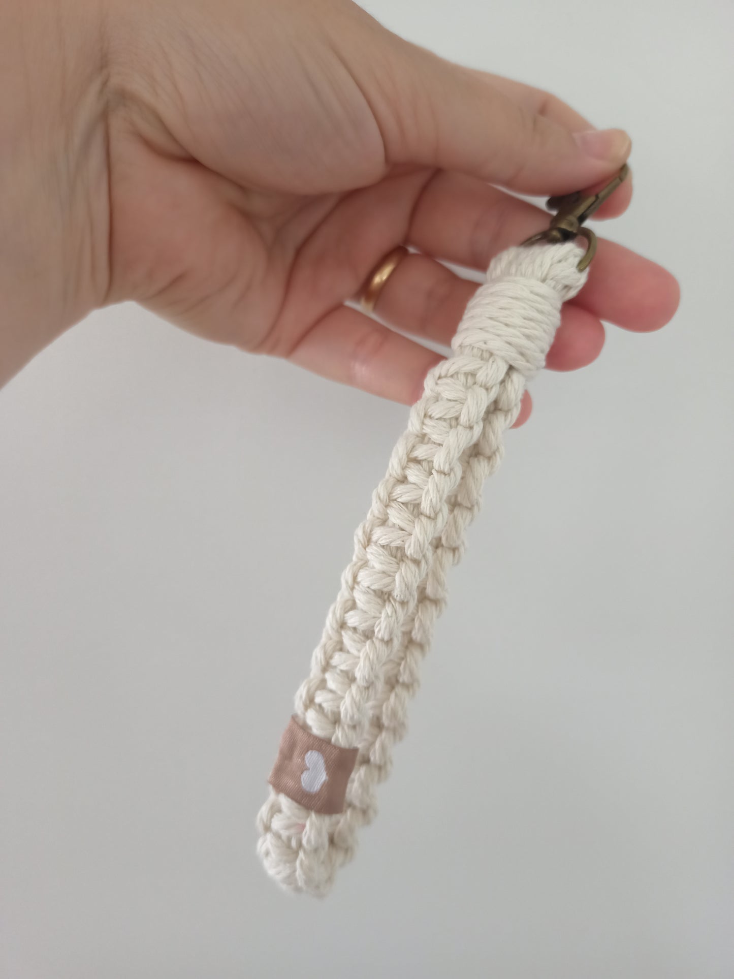 Macrame Wristlet Keychain