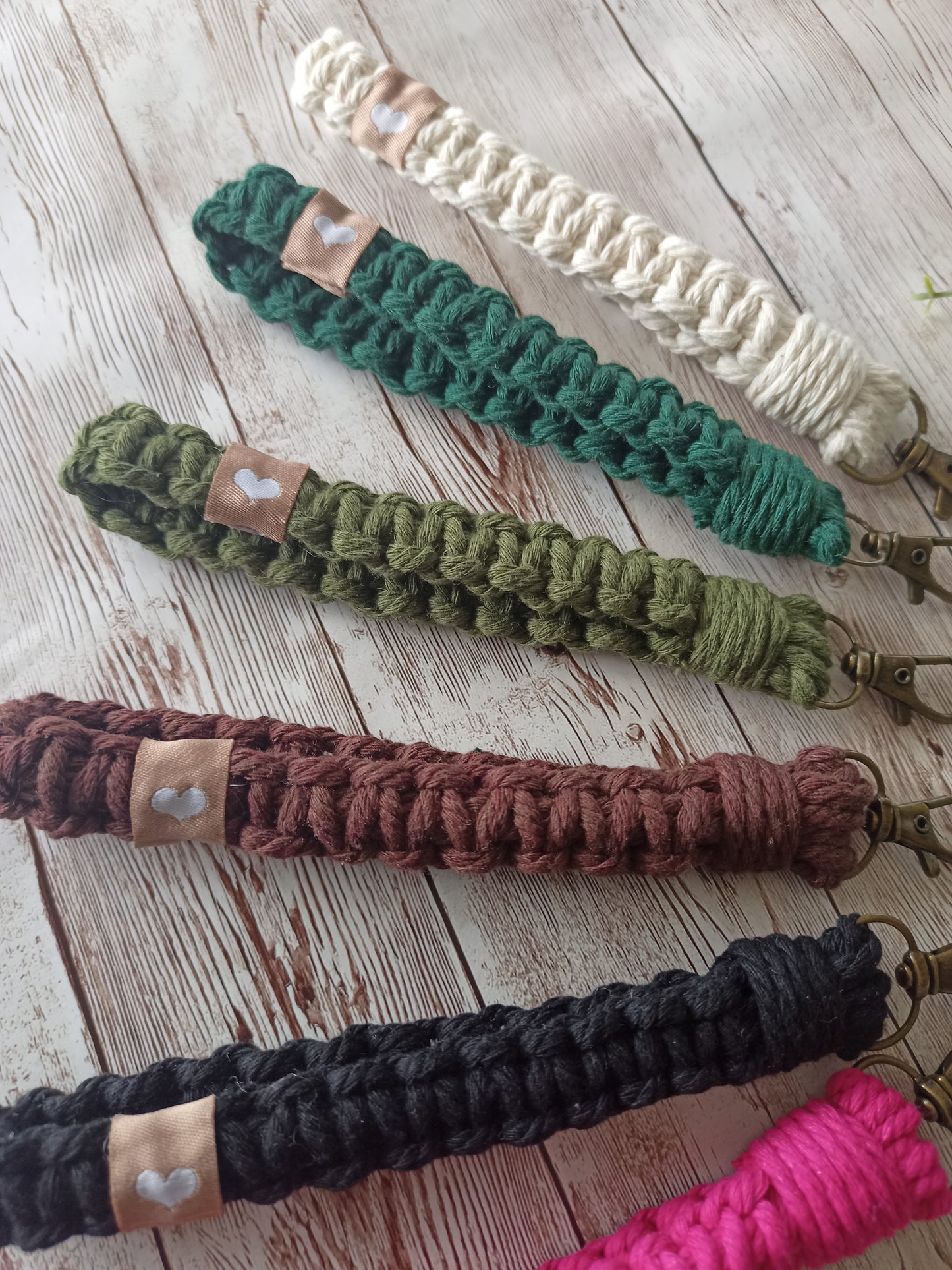 Macrame Wristlet Keychain