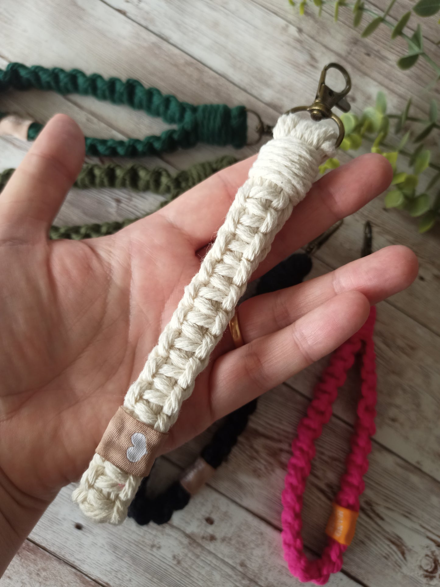 Macrame Wristlet Keychain